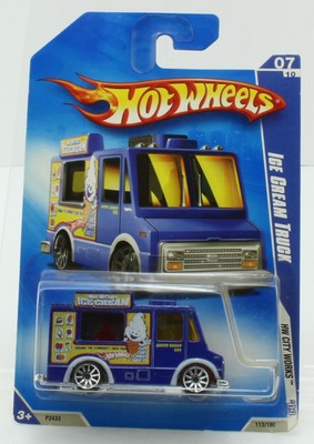 Hot Wheels - City Works Ice Cream Truck 7/10 Blue - 2008