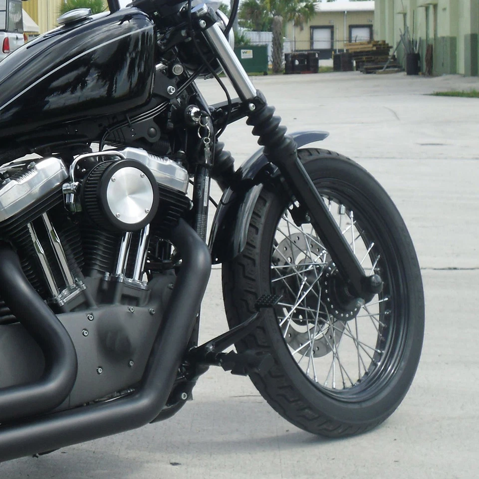 Capa de para-choque dianteiro preta vívida para Harley Davidson Sportster XL1200 883 - Imagem 3 de 4