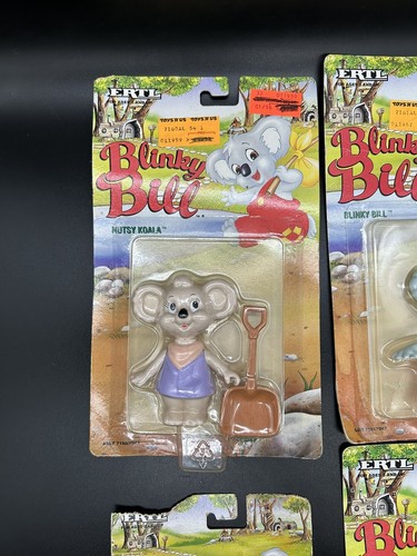 Vintage 1995 Ertl Blinky Bill Nutsy in the Nugget 4 VERSIEGELT auf Karte Actionfiguren!!! - Bild 2 von 10