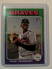 2019 Topps Archives 1975 Base #141 Touki Toussaint - Atlanta Braves RC
