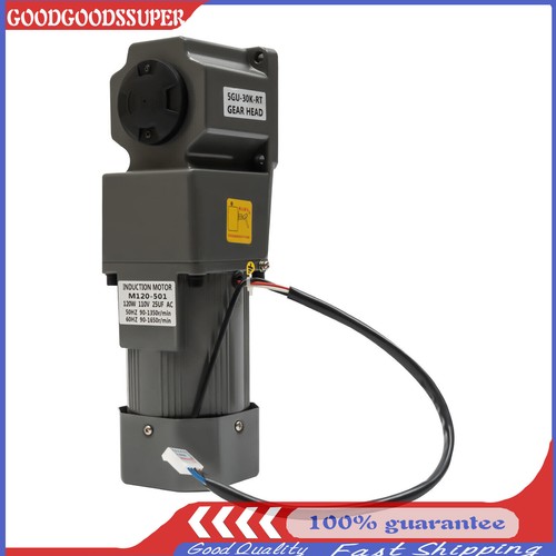120W 30K Medium Solid Motor Speed Reduction Motor Speed Governor 90° Right Angle - Picture 6 of 21