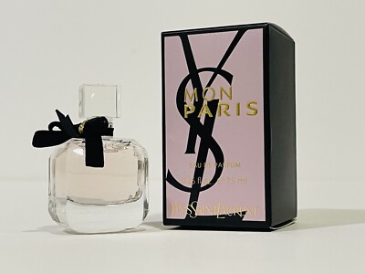 MON PARIS BY YSL MINI PERFUME FOR WOMEN EDP SPLASH 0.25 OZ 7.5 ML