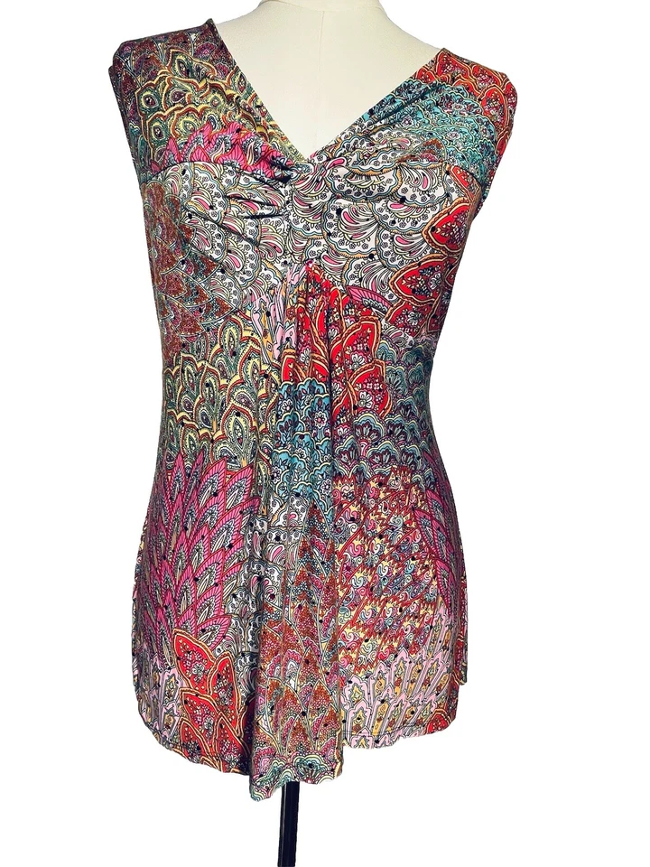 Top túnica Line Art Babydoll Y2K lentejuelas para mujer talla X grande artística Fairycore Foto 2 de 4