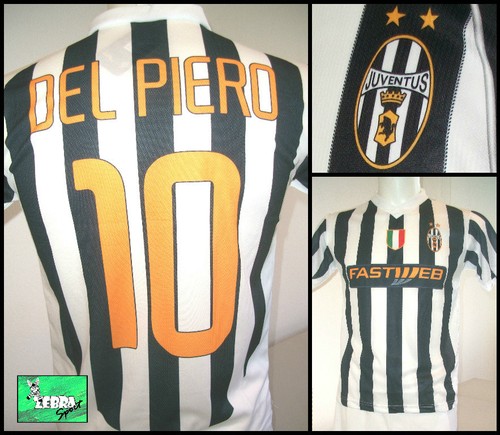 JUVENTUS Maglia replica FASTWEB - DEL PIERO | eBay
