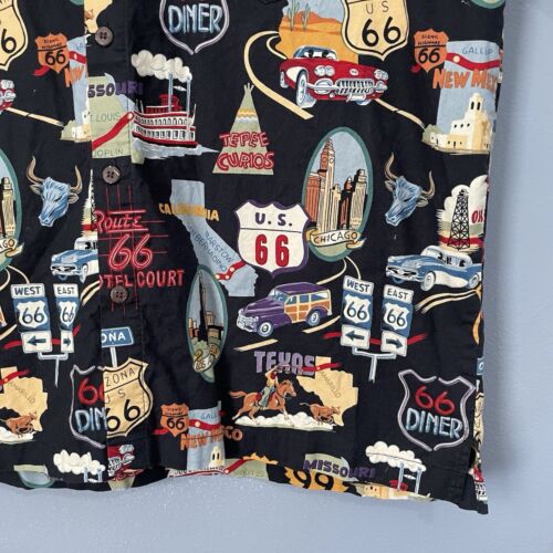 Camicia commerciale alto mare grande americana Route 66 all over hawaiana Aloha USA - Foto 3 di 10