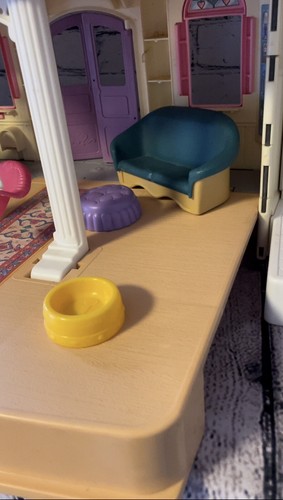 Vtg Fisher Price 1997 Loving Family Grande Dollhouse #4649 Pink Roof Furniture - Bild 15 von 22