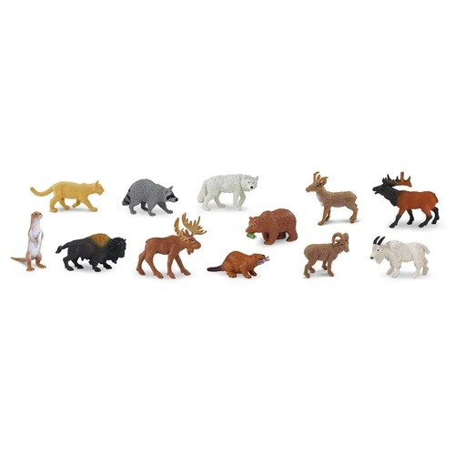 Safari Ltd North American Wildlife Toob Small Figures Christmas Stocking Fillers - Picture 2 of 3