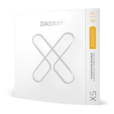 D'Addario XS Coated Phosphor Bronze Acoustic Guitar Strings; gauges 12-56