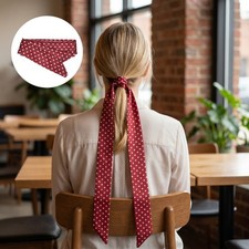 Vintage Red Waist Ribbon Scarf Belt for Dress Reusable Stylish Accessory