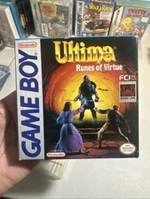 Ultima: Runes of Virtue (Nintendo GameBoy, 1992) CIB Complete Rare Htf