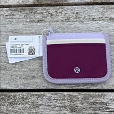 Lululemon True Identity Card CaseLavender Frost Light Ivory Chilled Grape NWT