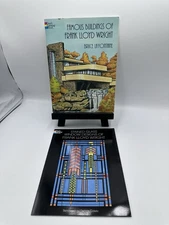 Frank Lloyd Wright Window Stained Glass & Famous Buildings Coloring Book Dover