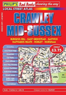 Philip's Red Books Crawley and Mid-Sussex by Philip's Maps Paperback / softback
