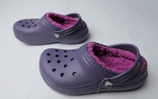 Crocs Unisex Kid's Classic Lined Clogs JL3 Nightshade Size US:C11 UK:C11