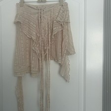 Pretty little thing Lace cream skirt size XS goth feminine lace festival y2k 90s