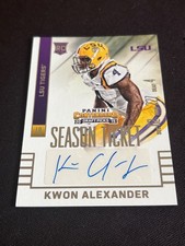 2015 Contenders Football Kwon Alexander SEASON TICKET ROOKIE AUTO  🔥🔥🔥