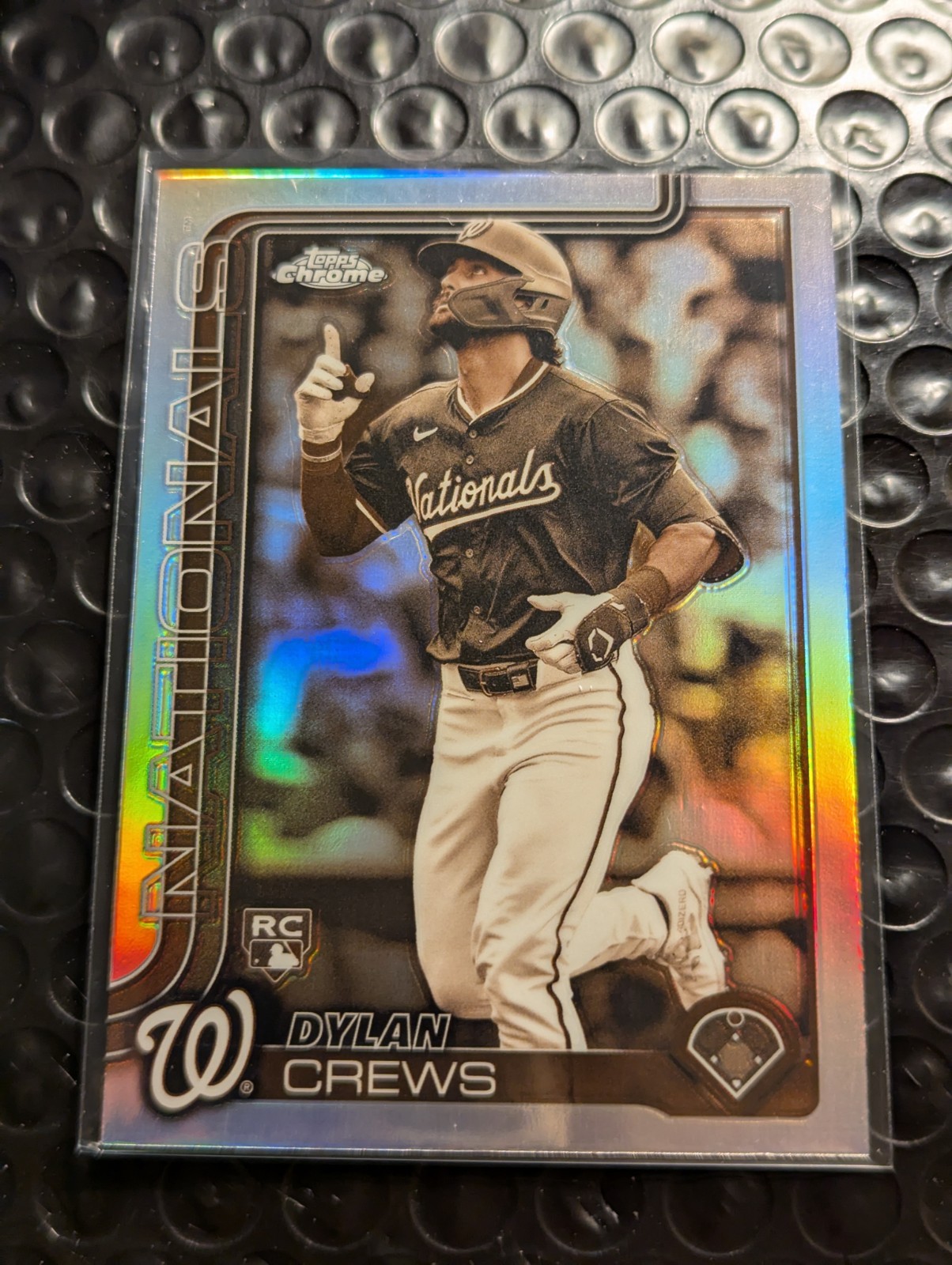 2025 Topps Chrome Rookie Sepia Refractor Dylan Crews RC Washington Nationals