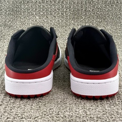 Nike Air Jordan 1 Mule G Golf 'Bred' Black Red Slide FJ1214-001