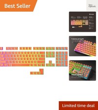 Pudding PBT Keycaps  112 Double Shot Translucent ANSI   Layout  OEM Profi...