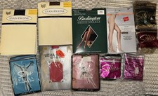 VINTAGE NEW PANTY HOSE SZ MEDIUM ULTRA SHEER SILKIES EVAN PICONE HANES CHOICE