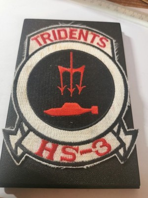 Alter US. Navy  Patch - USN - HS-3 Tridents Helicopter Anti Submarine Squadron