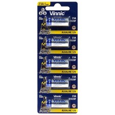 5 Vinnic Alkaline High Voltage Batteries 23A L1028F MN21 12V Exp 2028 5bl