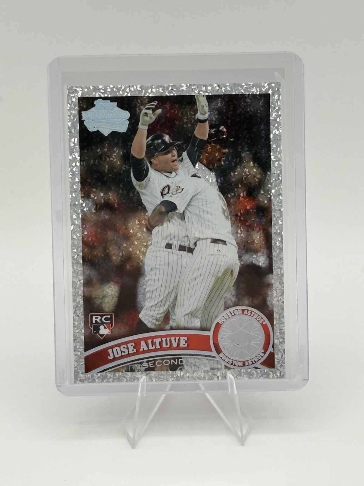 2011 Topps Update Series #US132 Jose Altuve Rookie Platinum Diamond Anniversary
