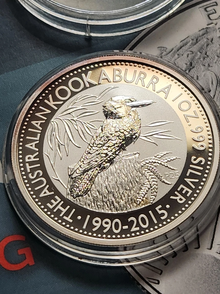 Australian Kookaburra 1 oz Precious Metal Content per Unit 2015