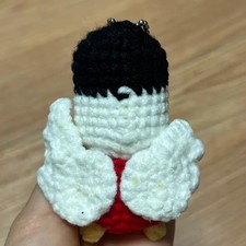 Knitted Doll Keychain Handmade Doll Toy