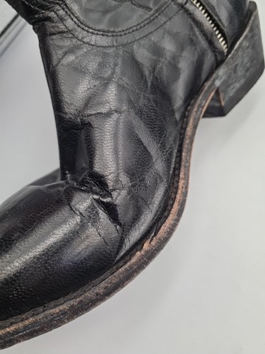 MEXICANA OLD GRINGO Black Leather Womens Ankle Boot Skull Detail Size 38 (Small) - Picture 7 of 24