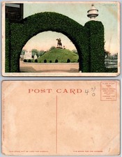 Jackson MS Capitol Grounds Arch Statue Postcard