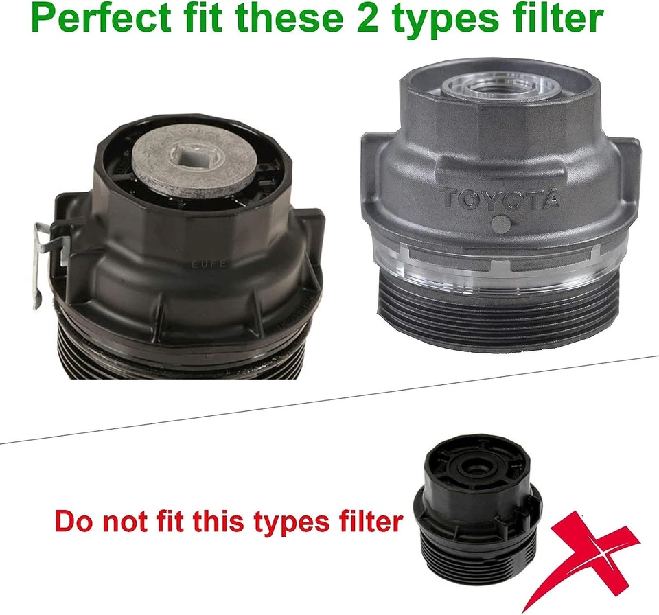 Llave de filtro de aceite, herramienta de drenaje universal y paquete de herramientas de embudo para Toyota Lexus Foto 2 de 4