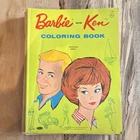 Barbie and Ken Coloring Book Whitman 1962 Vintage Illustrated Dolls