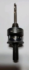 The L.S. Starrett Co.  A-2 A2 Hole Saw Arbor Shank W 1/4" Drill Bit