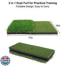 GABTRUK Golf Mat, Golf Hitting Mat Outdoor for Training, Golf Practice Mat wi...
