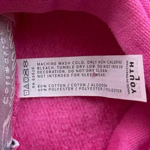 Greenbrier Resort Hooded Sweatshirt Kids Youth Large Bright Pink With Logo - Picture 8 of 9