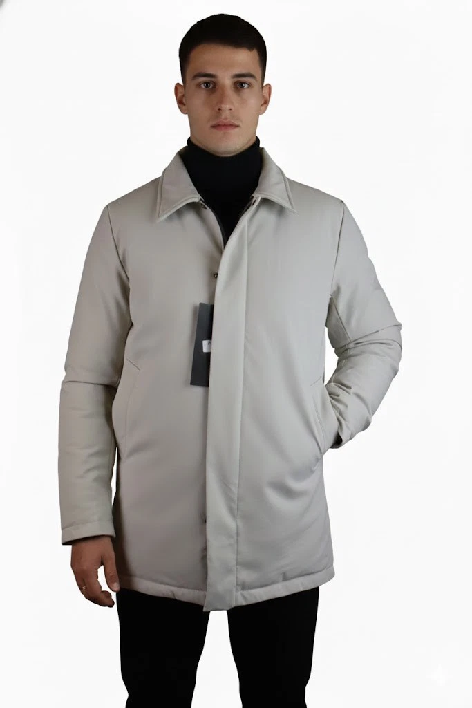 Parka Uomo Polytaslon Foderato Cappotto Antipioggia Uomo BlackRock 2, Con Cappuccio E Pile Interno, Nero Giacca Antipioggia Uomo Blackrock - Foto 3