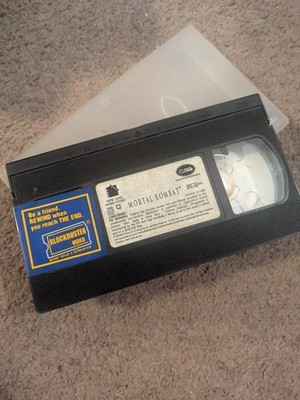 Mortal Kombat (1995)  VHS PG 13  NEW LINE CINEMA  Blockbuster Rental blank case