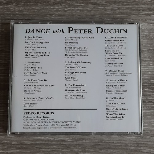 Peter Duchin - Tanz mit Peter Duchin CD 1994 Jazz Pedro Records - Bild 2 von 2