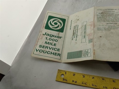 1982 Jaguar XJS Owner's Manual W/Service Record **AS IS** - Bild 8 von 10