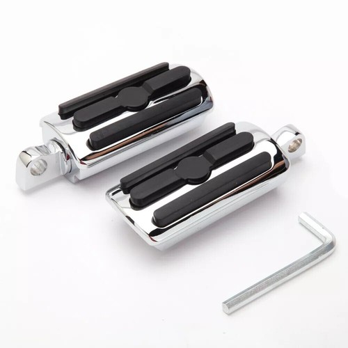 Motorcycle Highway Foot Pegs Aluminum Pedal Pads For Harley Road Glide Road King - Picture 5 of 17
