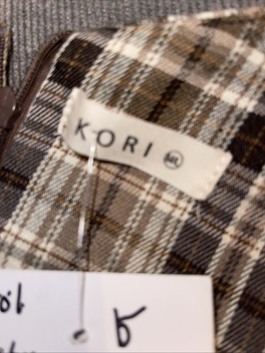 Vestido de franela KORI AMERICA beige tostado con hombros descubiertos, nuevo con etiquetas, talla M/L - Imagen 4 de 5