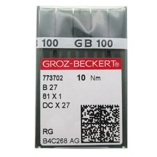 GROZ-BECKERT Needle in Clear Plastic Box- 100PCS Groz Beckert DCX27 DCX1 B27 ...