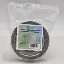 Essential Values Polished Stainless Steel Extended Sink Flange 2.5 Deep Sealed