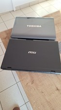 Lot de 2 ordinateurs portables Toshiba et MSI