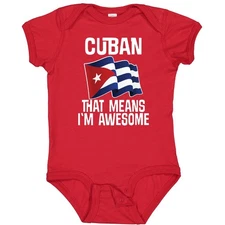 Inktastic Cuban Pride Cuba Flag Baby Bodysuit Proud Country Apparel Hispanic
