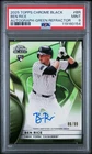 Ben Rice /99 Rookie Auto Green Refractor 2025 Topps Chrome Black RC MINT PSA 9