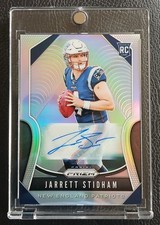 JARRETT STIDHAM 2019 PANINI PRIZM SILVER ROOKIE AUTO BEAUTY! AFC CHAMPS!