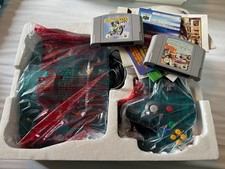 Nintendo 64 N64 Console ice blue boxed with 2 games included