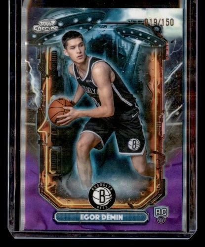 2025 TOPPS CHROME COSMIC EGOR DEMIN EXTRATERRESTRIAL TALENT PURPLE /150 (DM)